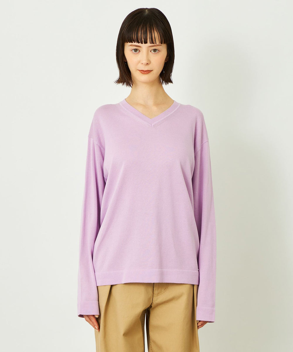 GREY LABEL ファインコットンVネックニット(トップス)｜MACKINTOSH
