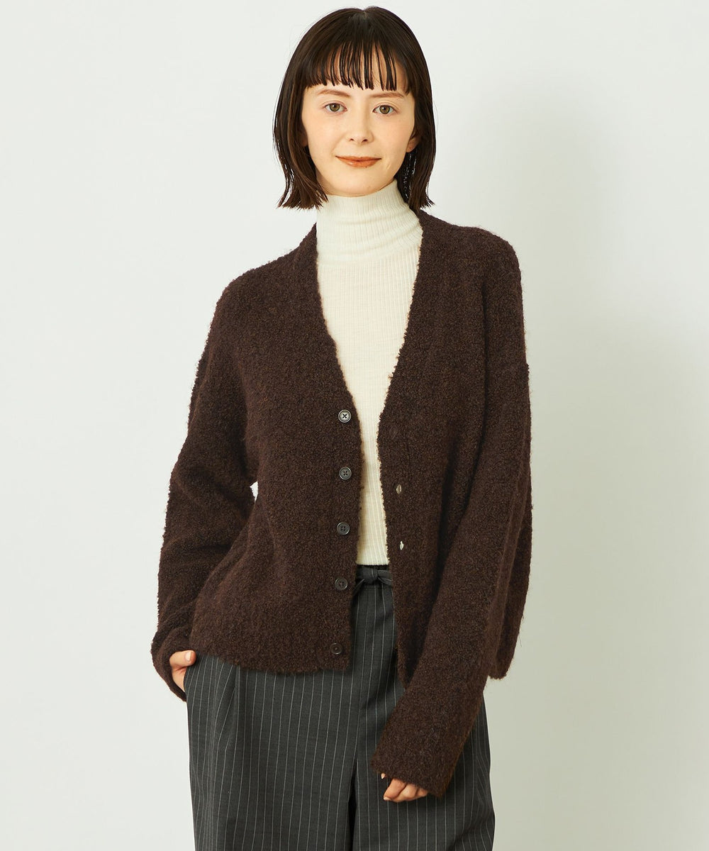 【新品未使用】マッキントッシュフィロソフィー カーディガン 七分袖 グレー 38 GREY LABEL ブークレカーディガン(トップス)｜MACKINTOSH PHILOSOPHY