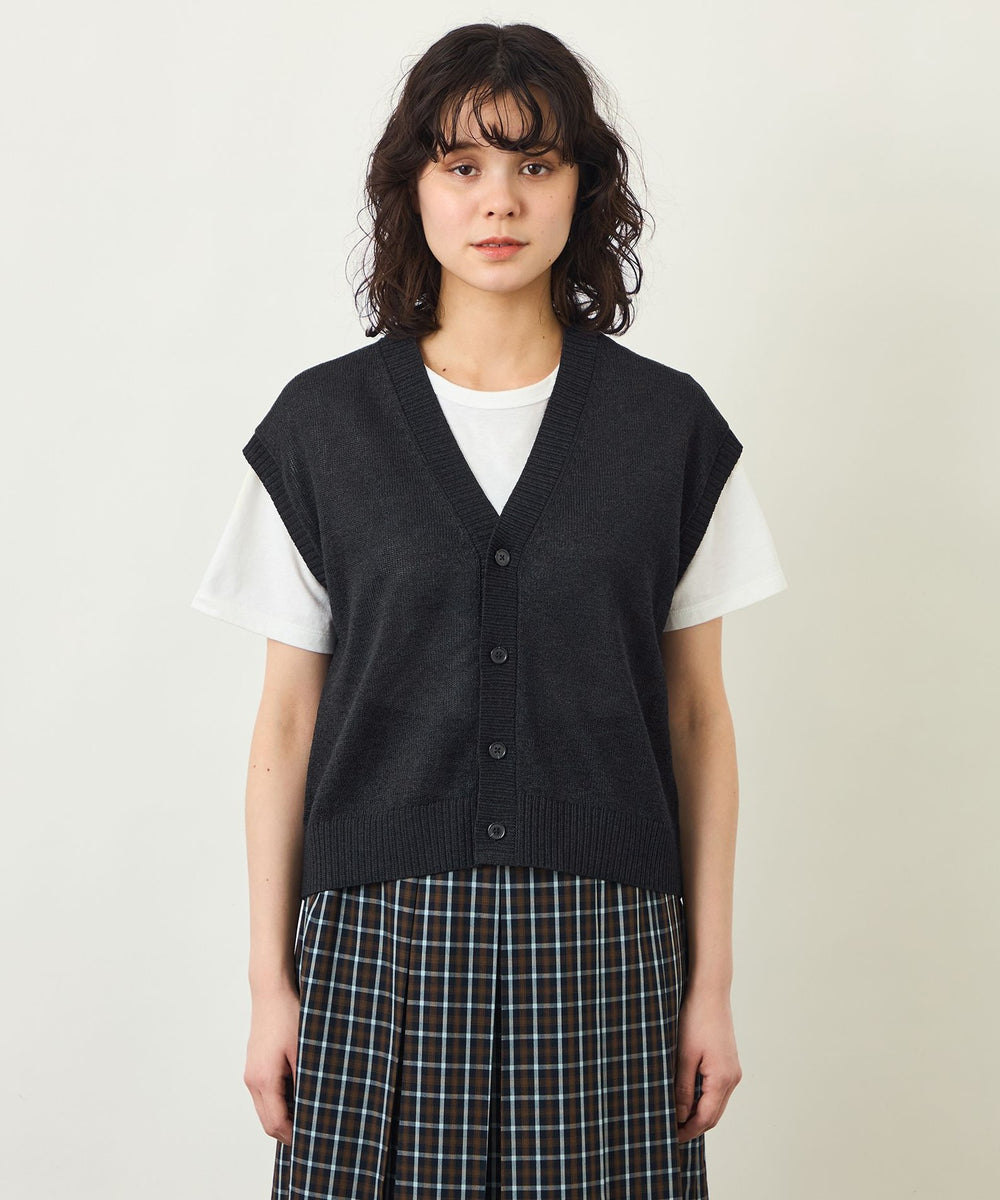 GREY LABEL ペーパーヤーンニットベスト(トップス)|MACKINTOSH GREY LABEL ペーパーヤーンニットベスト(トップス)|MACKINTOSH