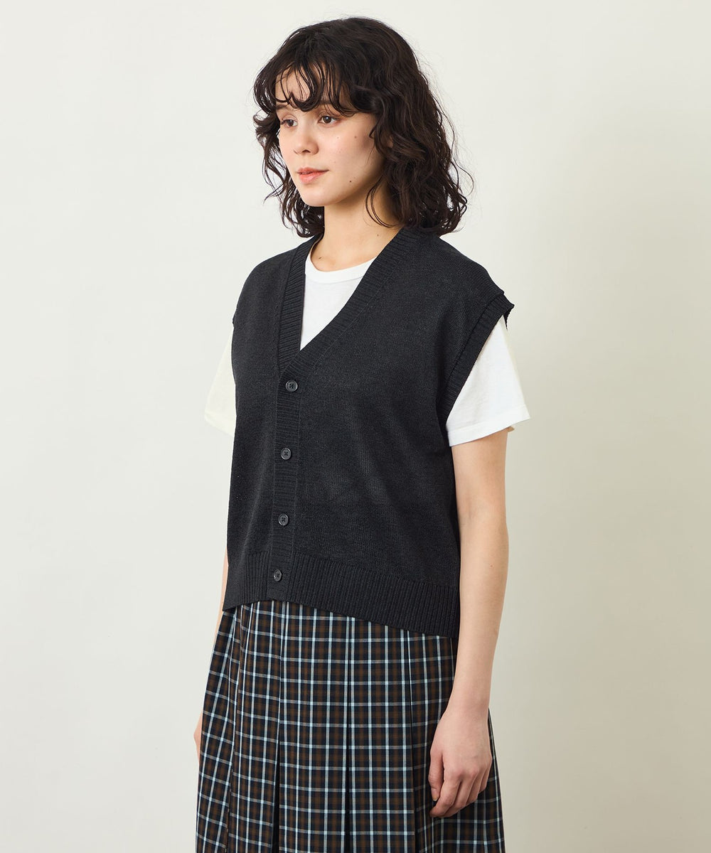 GREY LABEL ペーパーヤーンニットベスト(トップス)｜MACKINTOSH