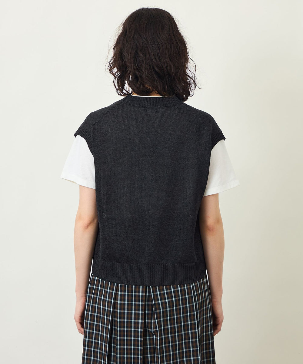 GREY LABEL ペーパーヤーンニットベスト(トップス)｜MACKINTOSH