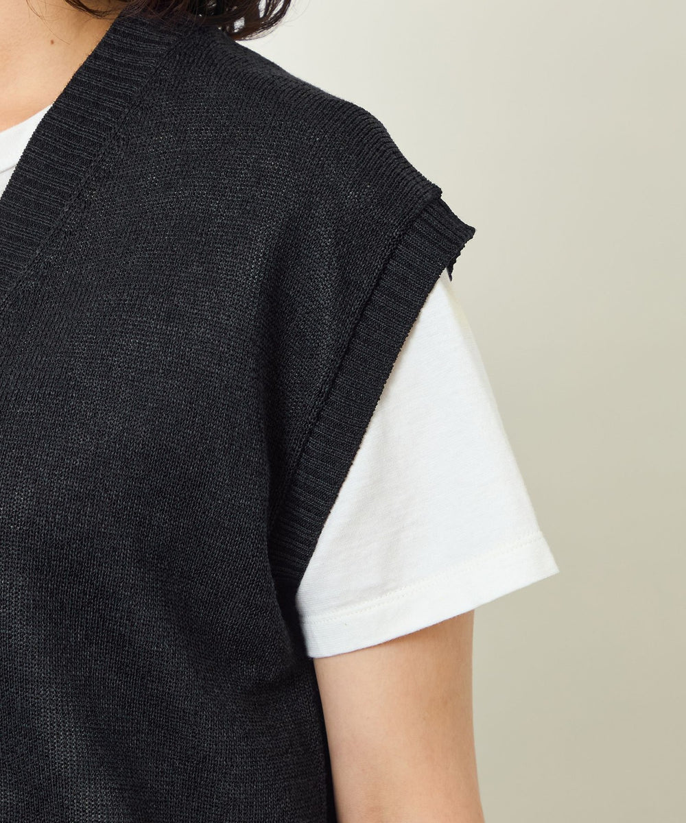 GREY LABEL ペーパーヤーンニットベスト(トップス)｜MACKINTOSH