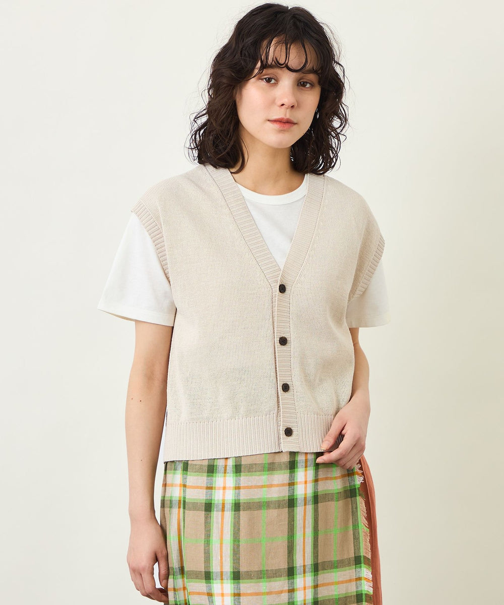GREY LABEL ペーパーヤーンニットベスト(トップス)｜MACKINTOSH