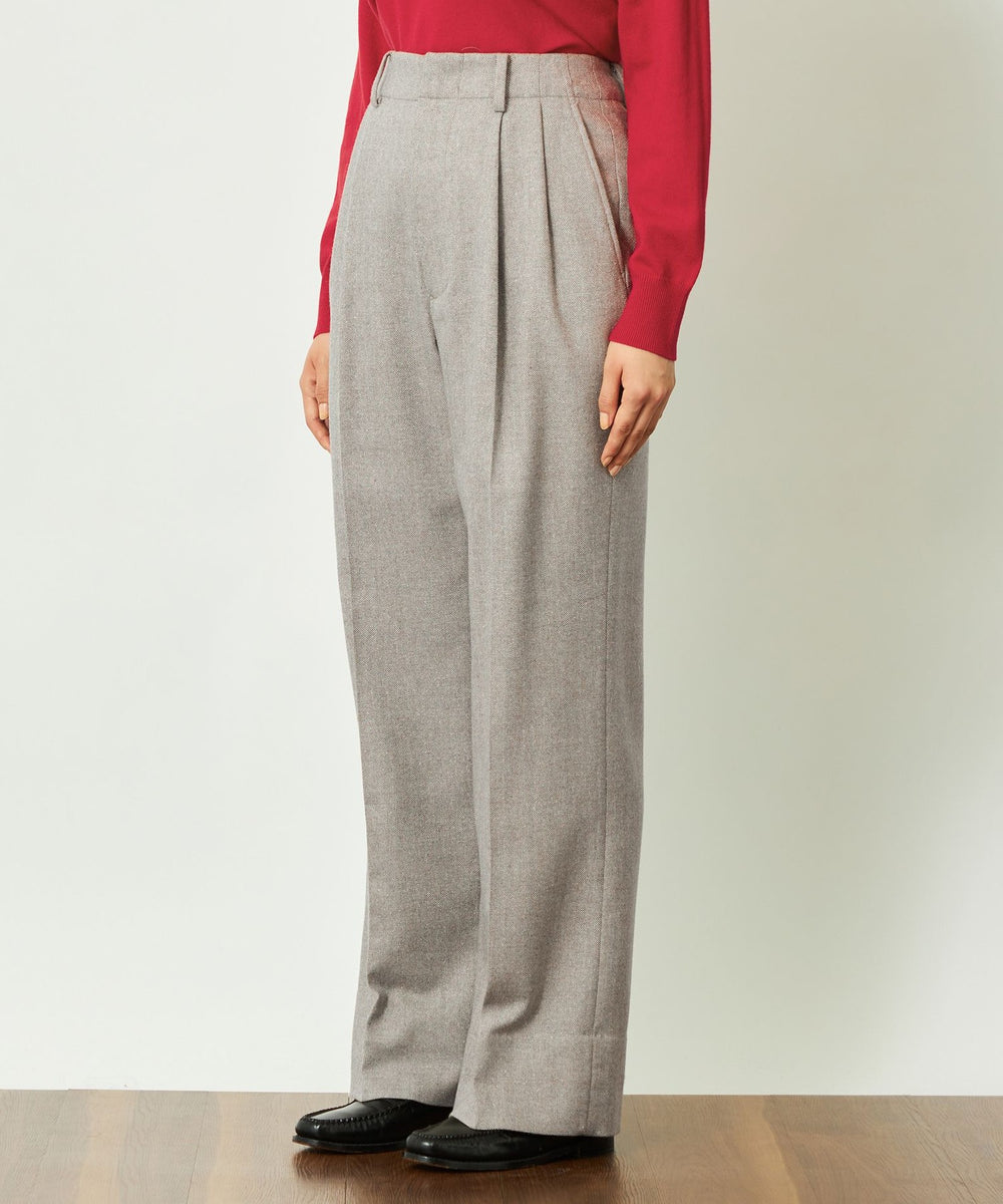 GREY LABEL タックプリーツワイドパンツ(パンツ)|MACKINTOSH GREY LABEL タックプリーツワイドパンツ(パンツ)|MACKINTOSH