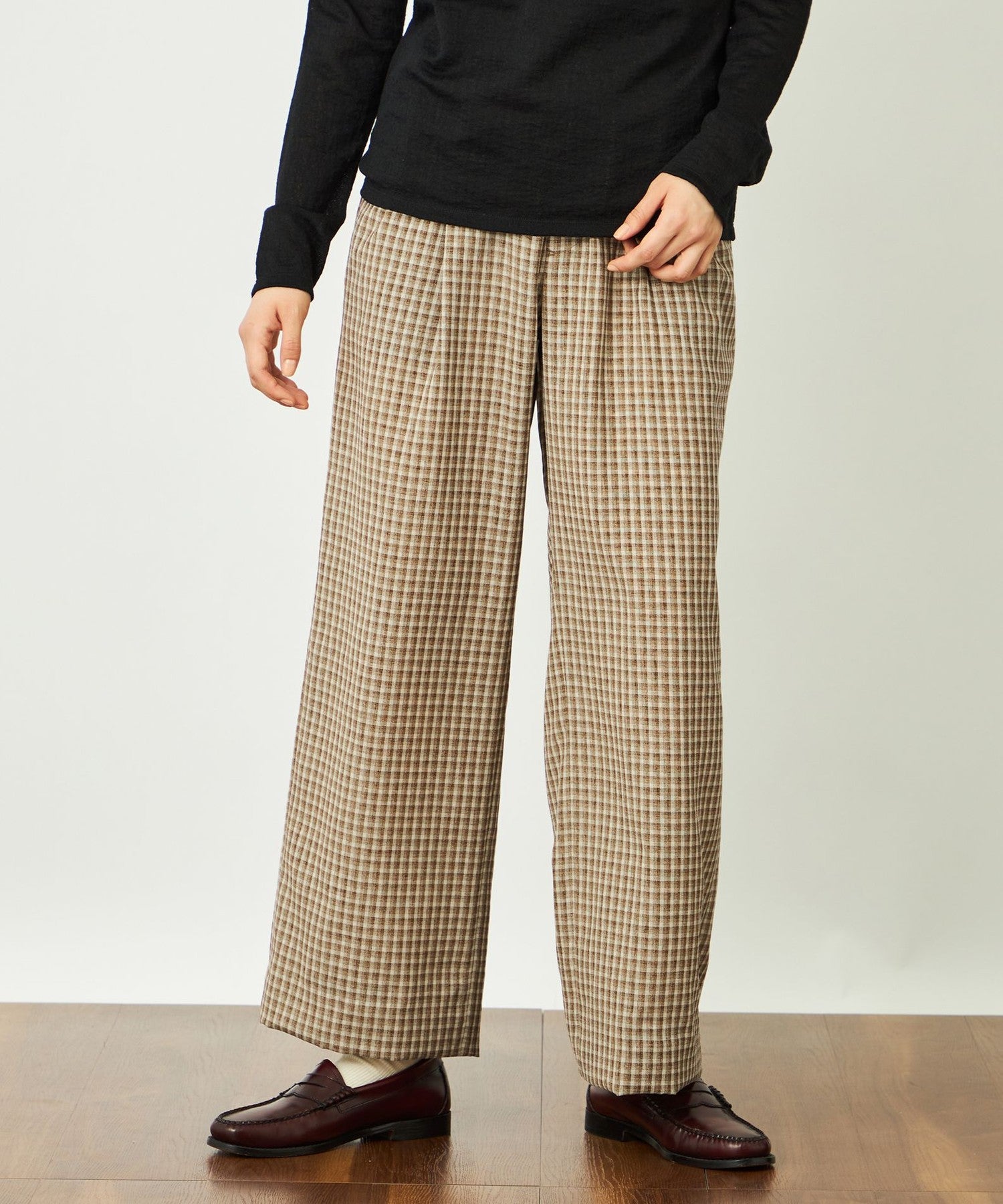 GREY LABEL リネンミックスチェックパンツ(パンツ)｜MACKINTOSH