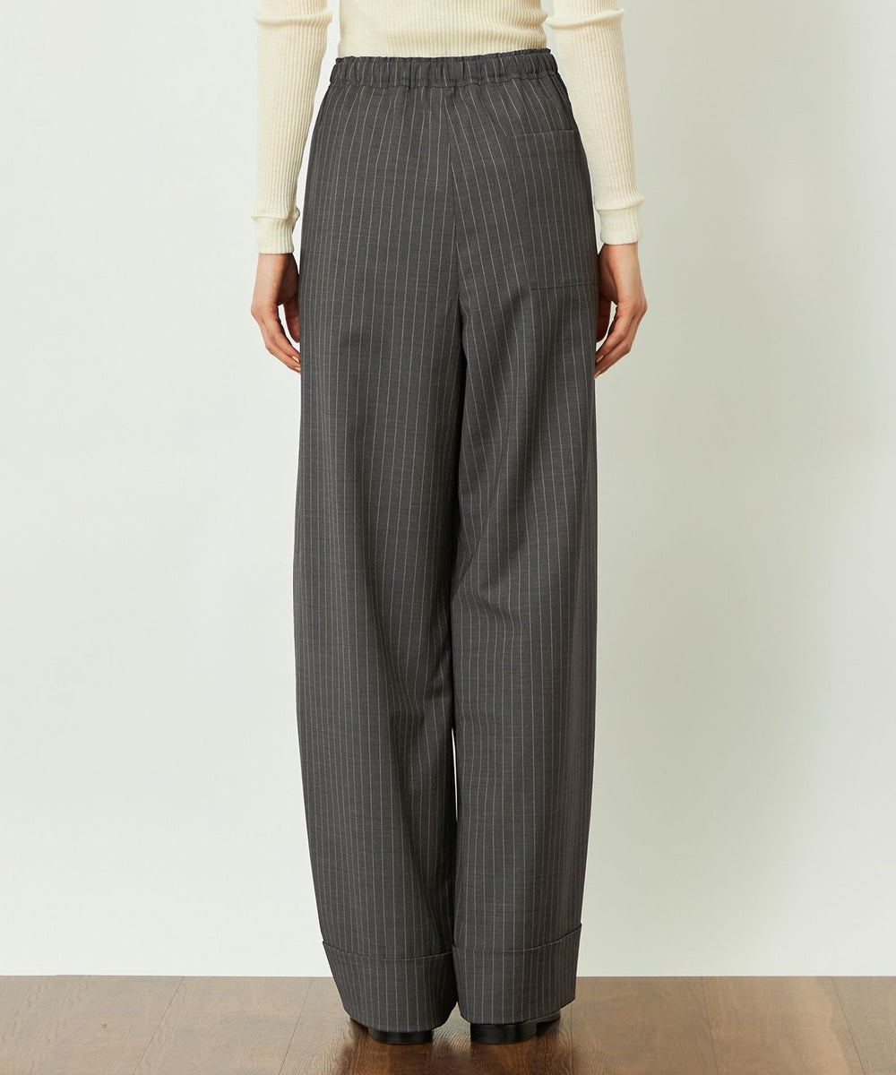 GREY LABEL ウールストライプイージーパンツ(パンツ