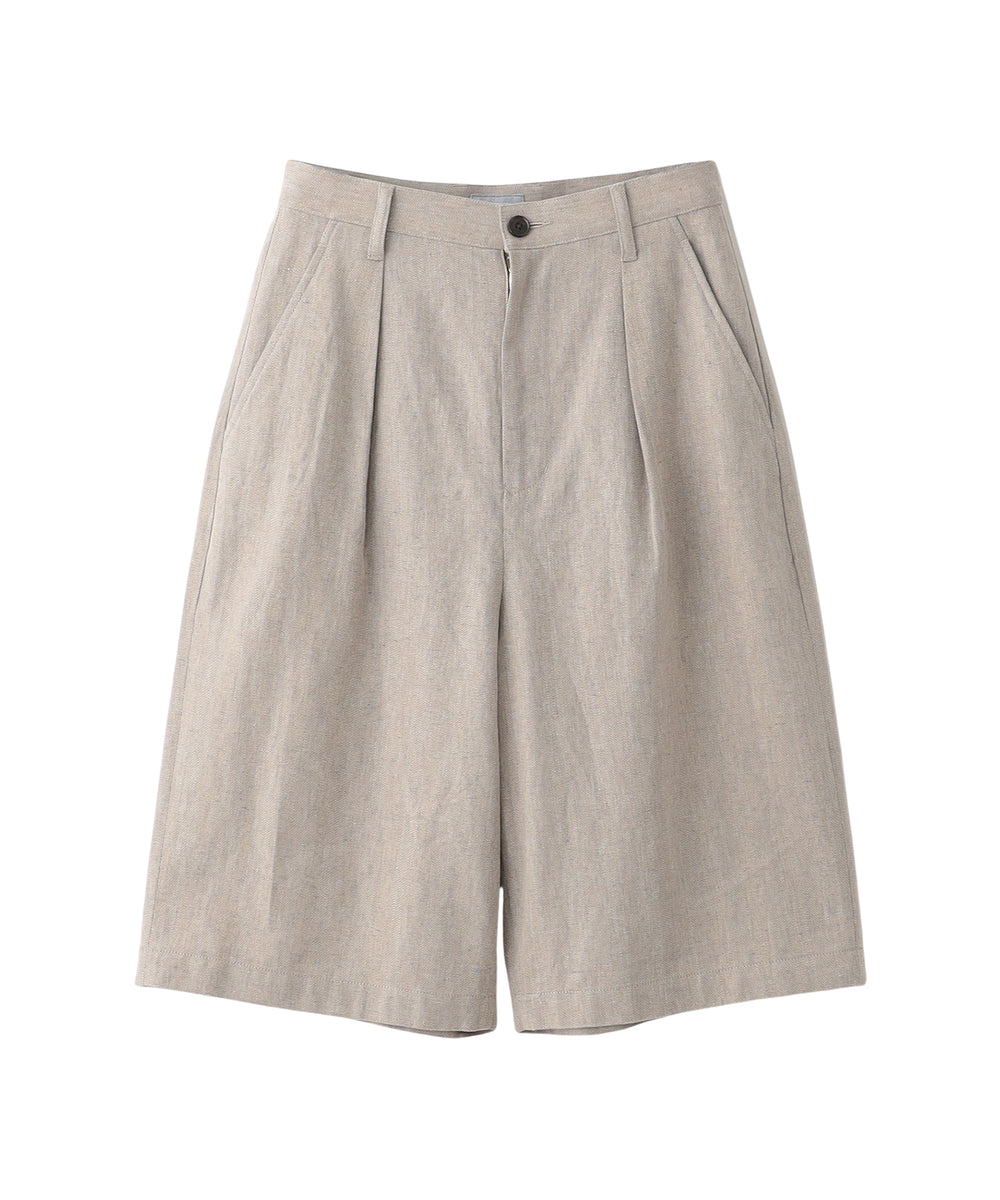 GREY LABEL リネンコットンヘリンボンハーフパンツ(パンツ