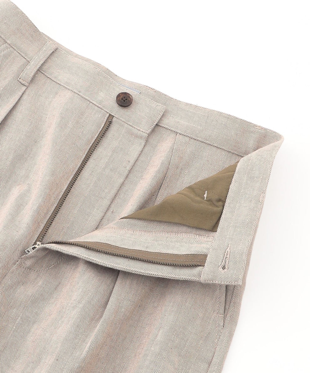 GREY LABEL リネンコットンヘリンボンハーフパンツ(パンツ