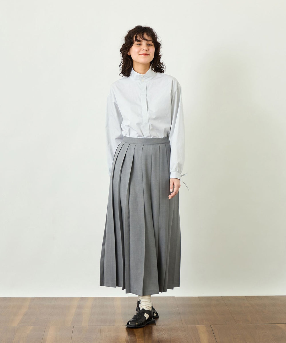 DRAWER 25ss シルバープリーツスカート　36 DRAWER 25ss シルバープリーツスカート 36