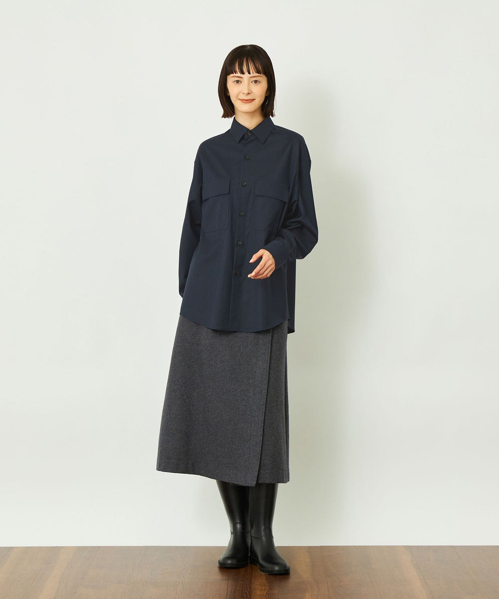 GREY LABEL ウールフラノラップスカート(スカート)｜MACKINTOSH