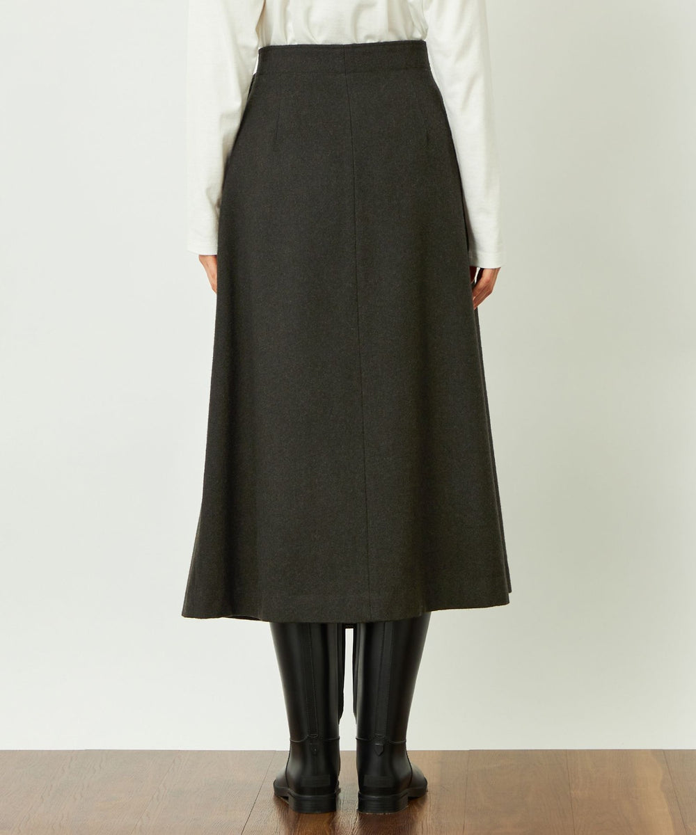 ダニエラ・グレジス　ラップスカート GREY LABEL ウールフラノラップスカート(スカート)｜MACKINTOSH