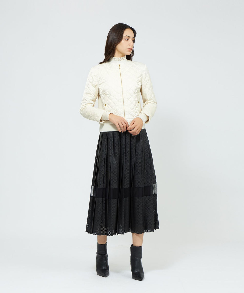 EPOCA エポカ　セットアップ　38 EPOCA エポカ セットアップ ノーカラー スカート 装飾 高級 38 サテン