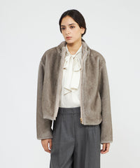 サードマガジン　新品　ATTENTIF/エコファーショートブルゾン STAFF STYLING 2025.10.28｜THIRD MAGAZINE (サードマガジン) 公式