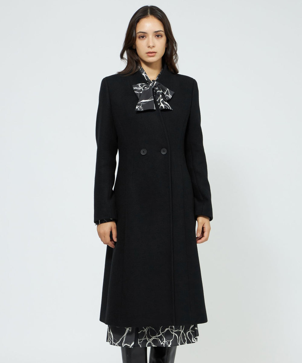 美品✨EPOCA　カメリアエアリーウールコート　ブラック　40 エポカ EPOCA 【VERY NaVY 2023年12月号掲載】カメリア エアリーウール