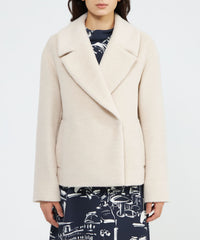 極美品　カジュアル軽量コート　EPOCAtheSHOP アルパカシャギー ショートコート(コート)｜EPOCA(エポカ)の