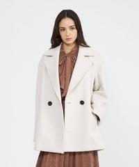 エポカ　リバーウールコート　ガウンコート　レザーベルト付属　着用感のない美品 エポカ リバーウールコート ガウンコート レザーベルト付属 着用感の