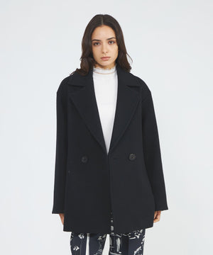 ✨美品✨ EPOCA エポカ　コート　ジャケット　ハイネック　黒　L WEB＆一部店舗限定】 ライトウールリバーコート(コート)｜EPOCA