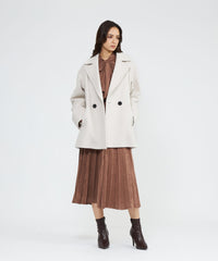 【新品タグ付き】定価121,000円 エポカコート WEB＆一部店舗限定】 ライトウールリバーコート(コート)｜EPOCA(エポカ