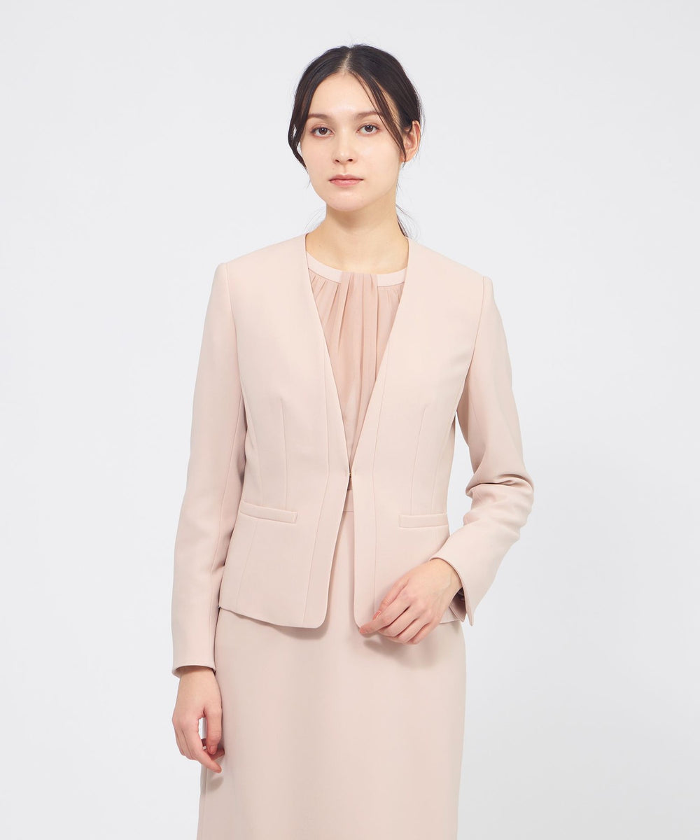 コンパクトダブルクロス ノーカラージャケット(ジャケット)｜EPOCA