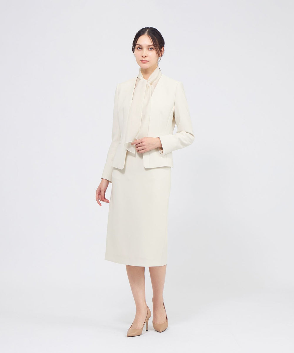 エレッセ　パステルカラージャケット コンパクトダブルクロス ノーカラージャケット(ジャケット)｜EPOCA