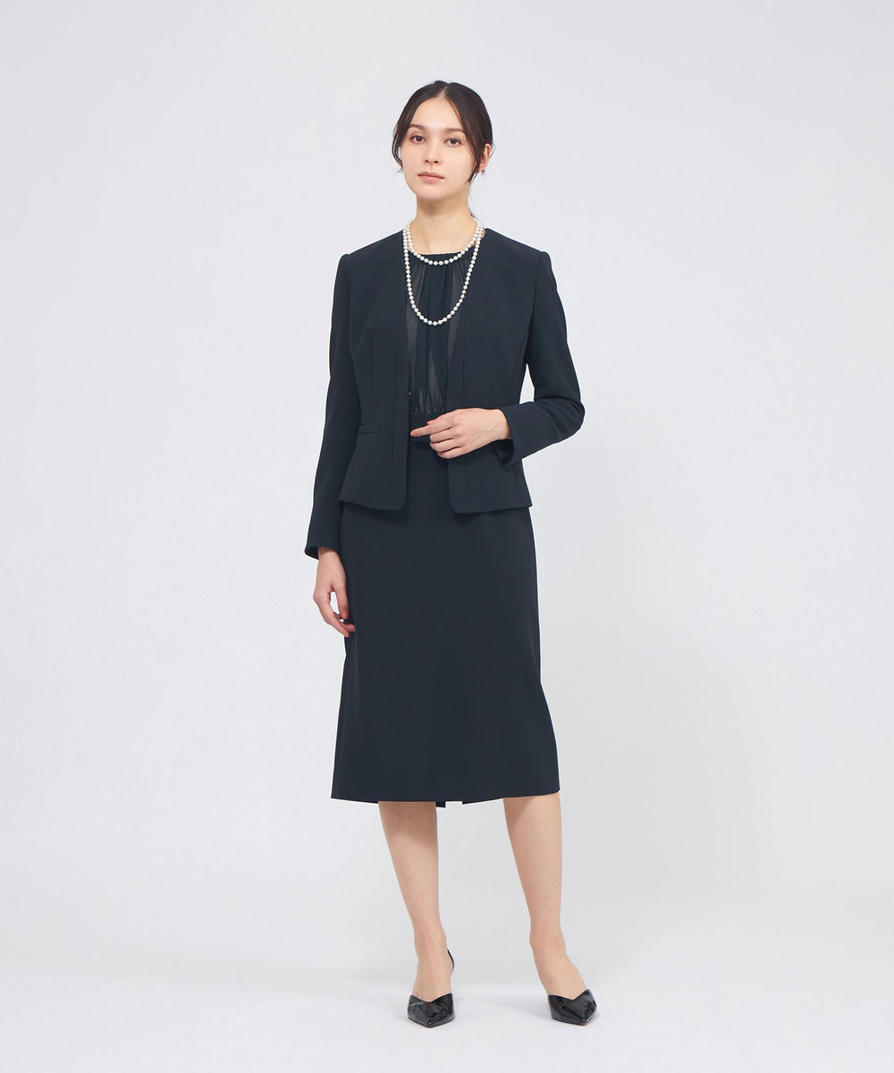 コンパクトダブルクロス ノーカラージャケット(ジャケット)｜EPOCA