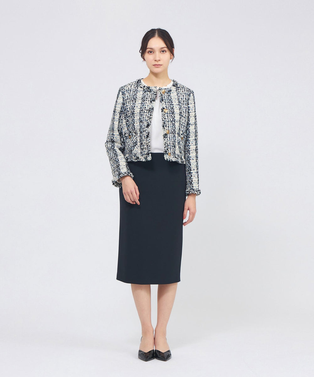 エポカ　新品未使用タグ付　シルク混ツイードコート ✨【新品未使用・タグ付き】 EPOCA（エポカ） シルク混ツイード ロング