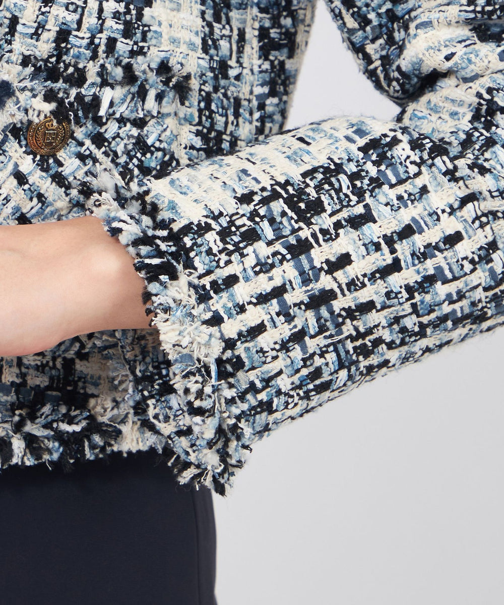 reyes311d 4unit ② ミックスファンシーツィード ノーカラージャケット(ジャケット)｜EPOCA