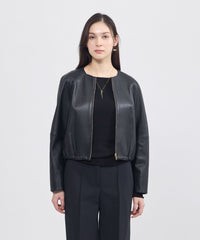 ソフトシープレザー ノーカラージャケット(ジャケット)｜EPOCA(エポカ