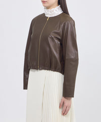 ソフトシープレザー ノーカラージャケット(ジャケット)｜EPOCA(エポカ