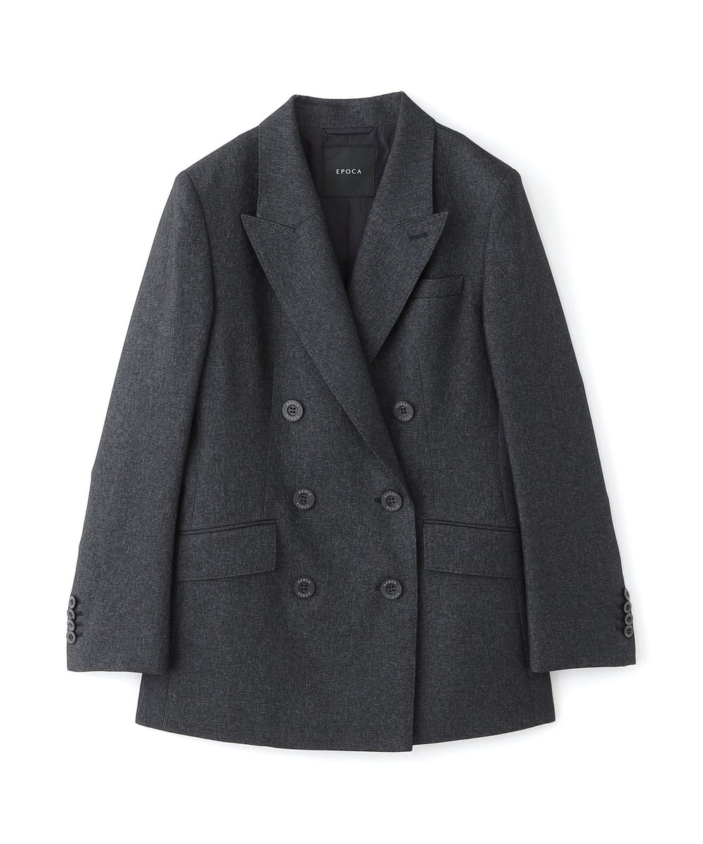 【美品】EPOCA エポカ テーラードジャケット ジャケット 毛100％ グレー約41cm袖丈