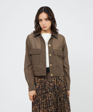 カラミメッシュ シアーブルゾン(ブルゾン)｜EPOCA(エポカ)の