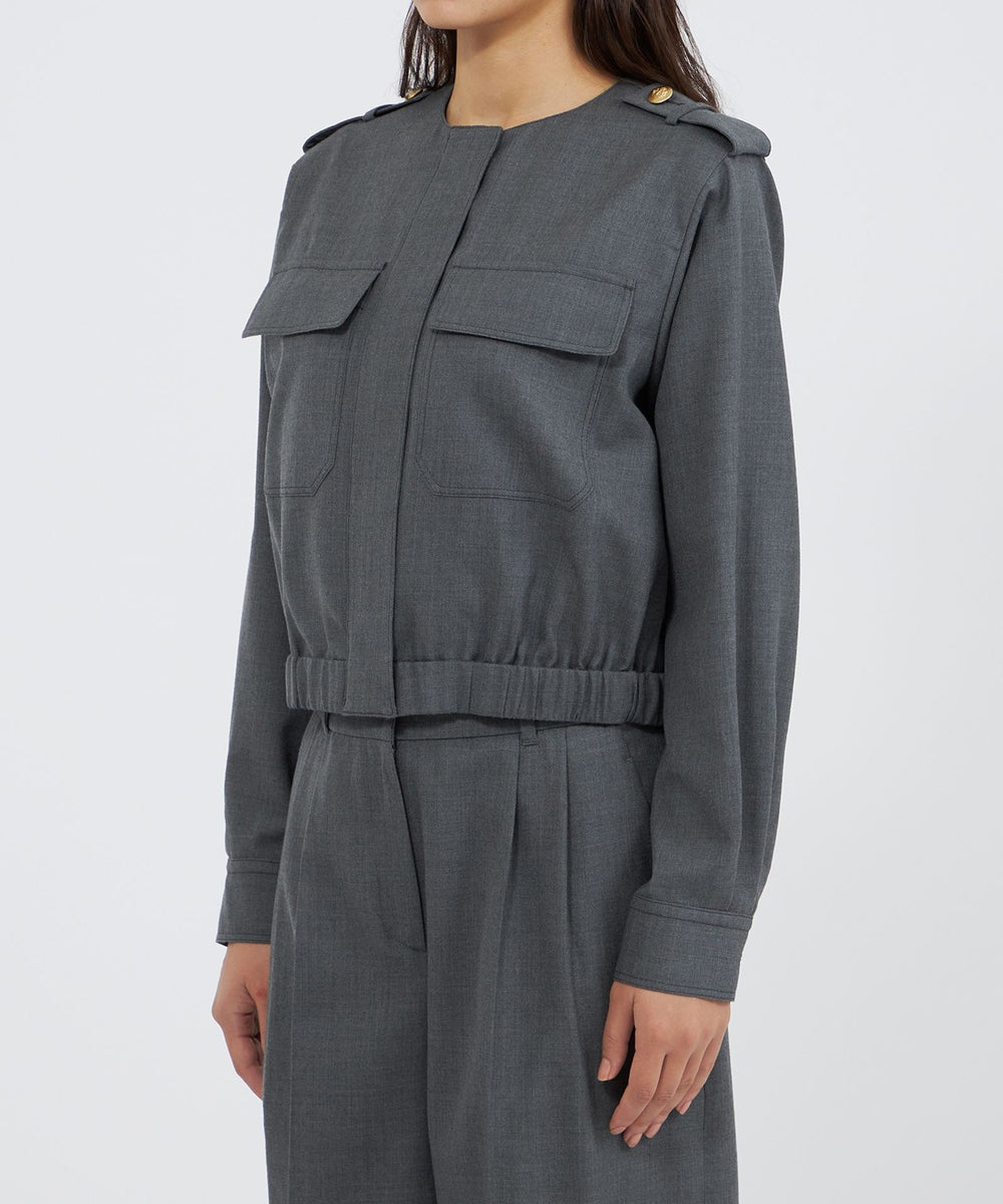 ライトウールツイル クロップドジャケット(ジャケット)｜EPOCA(エポカ