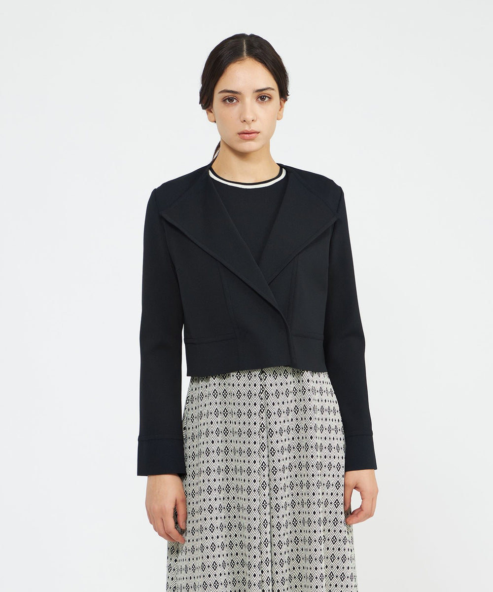 アセテートナイロンジャカード ニットジャケット(ジャケット)｜EPOCA