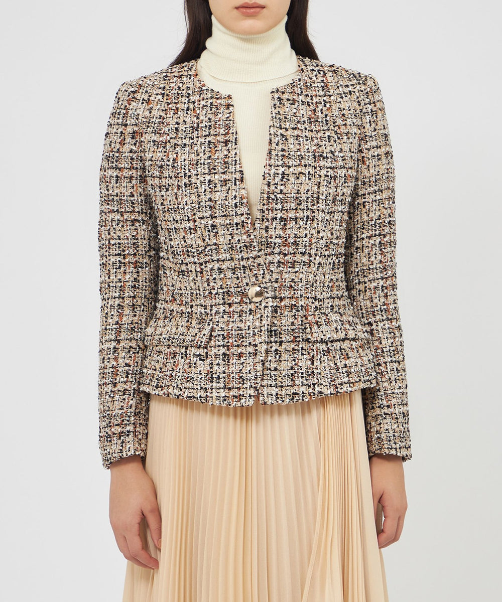 ファンシーツィード ノーカラージャケット(ジャケット)｜EPOCA(エポカ