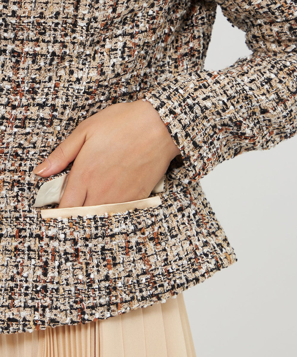 ファンシーツィード ノーカラージャケット(ジャケット)｜EPOCA(エポカ