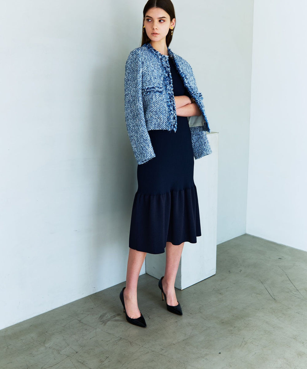 【美品】EPOCA　エポカ　ブレディニット　ドレス　ペプラム　ストレッチ　黒 2321-M5N0541240.jpg?v=1719985197