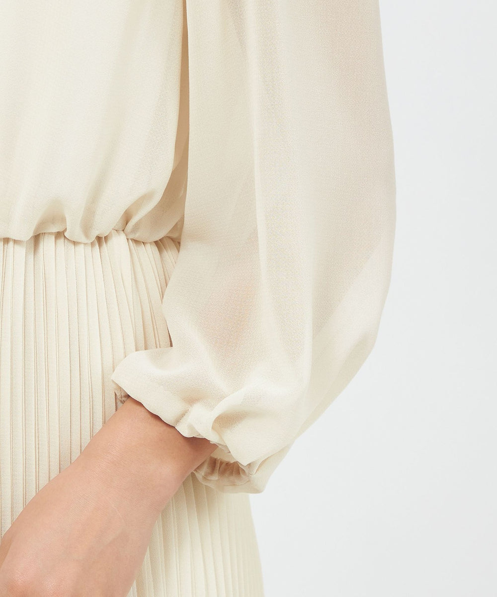 ドライジョーゼット プリーツワンピース(ワンピース)｜EPOCA