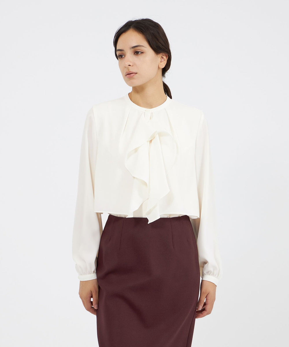 パウダリージョーゼット フレアブラウス(トップス)｜EPOCA(エポカ)の