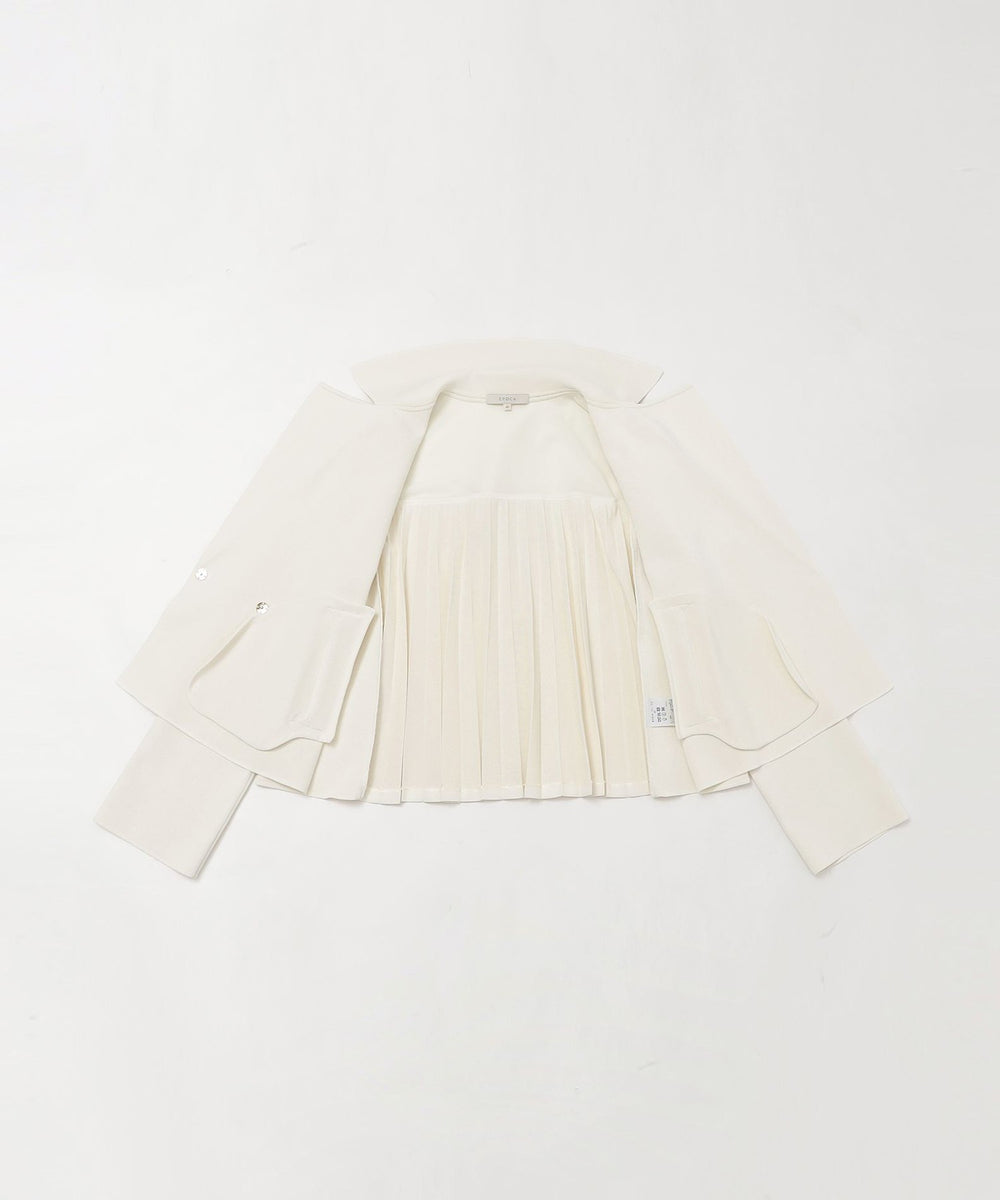 La maglia】 プリーツコンビ ニットジャケット(ジャケット)｜EPOCA
