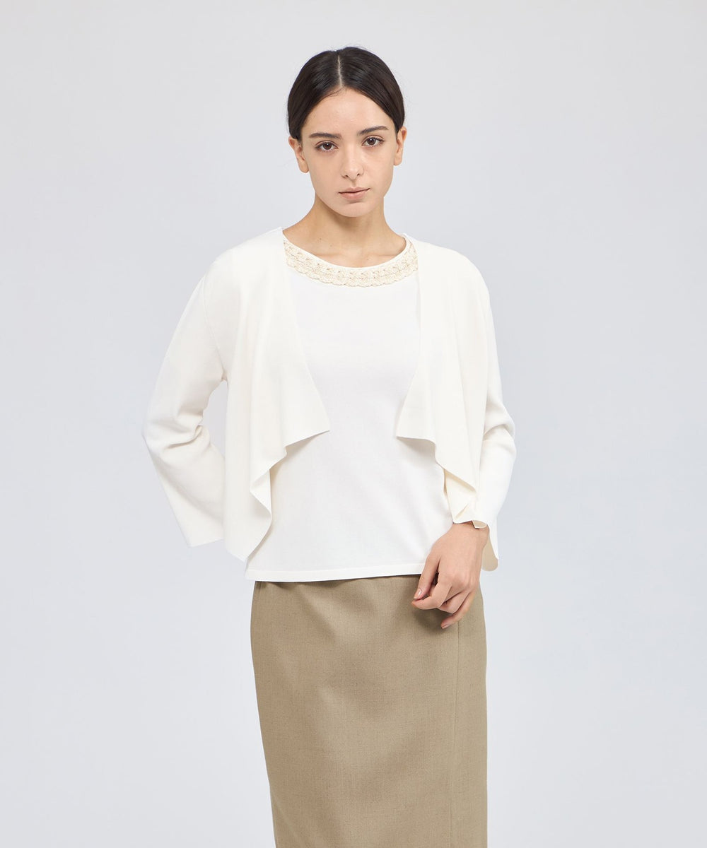 ドライストレッチ ニットカーディガン(トップス)｜EPOCA(エポカ