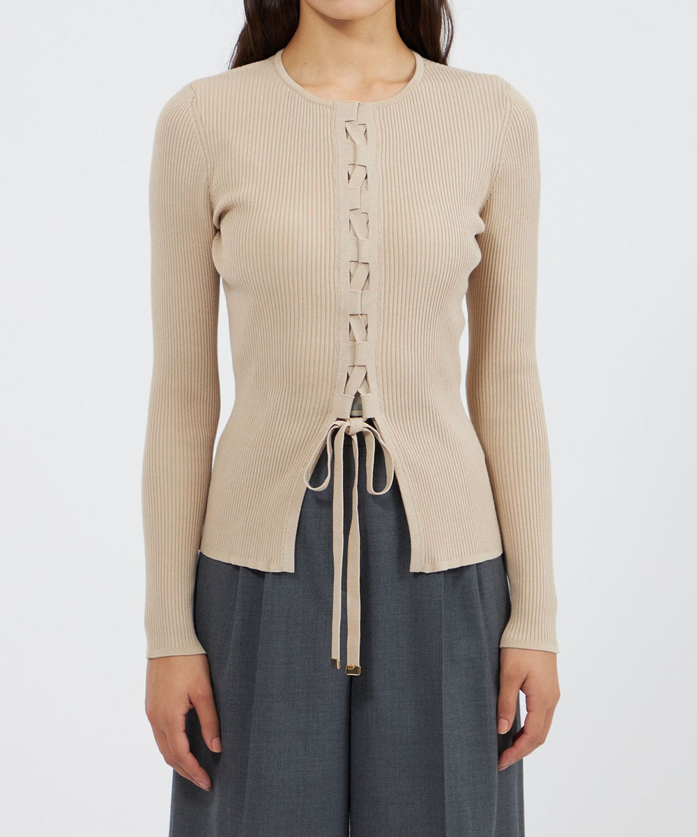 レースアップニット プルオーバー(トップス)｜EPOCA(エポカ)の
