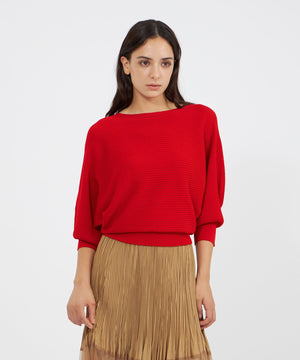 アセテートナイロン ニットプルオーバー(トップス)｜EPOCA