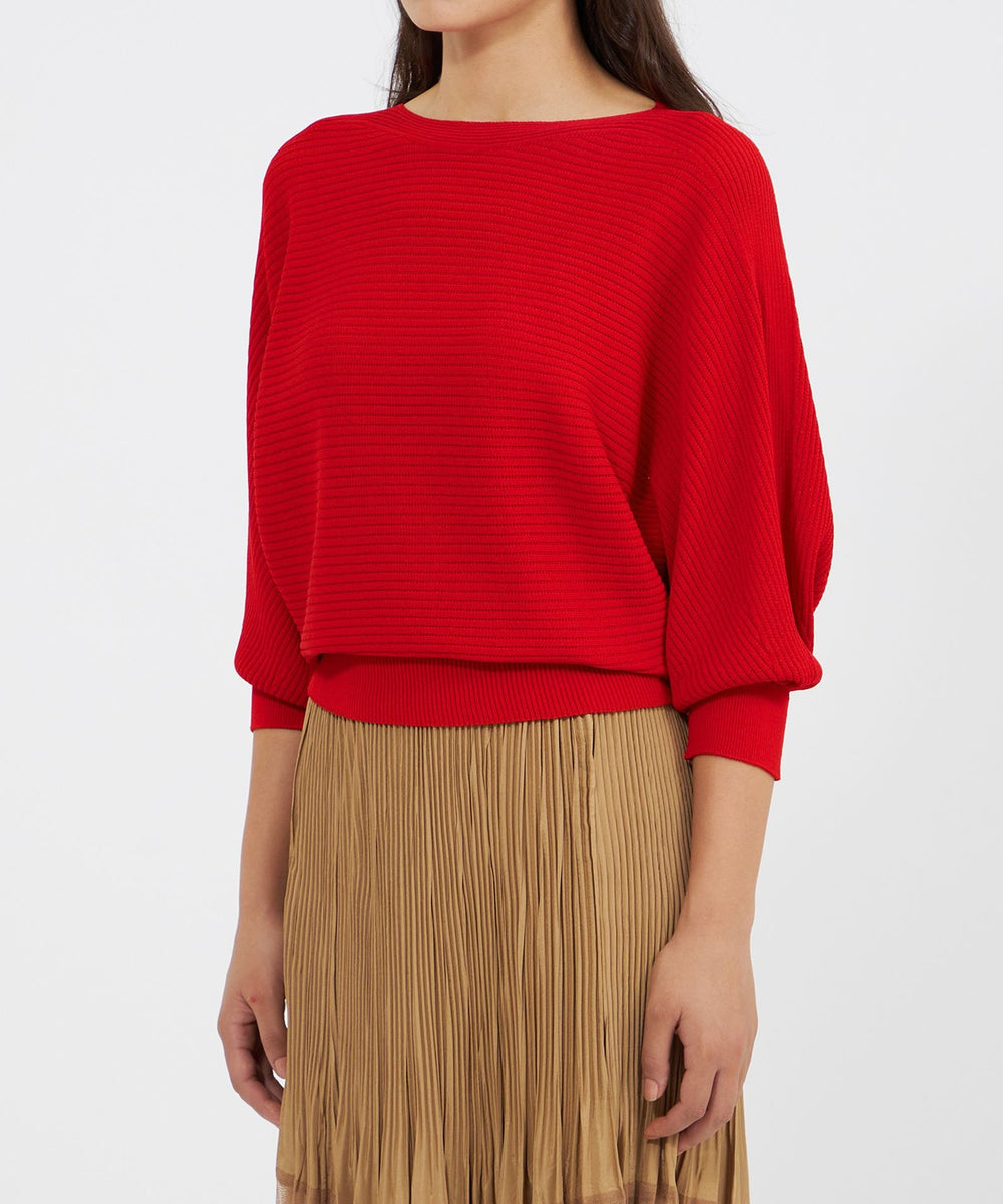 EPOCA エポカ　フレアブレディニット　セットアップ　ワンピース　ボレロ　深紅 VERY NaVY2024年12月号掲載】【La maglia due】ケープレイヤード