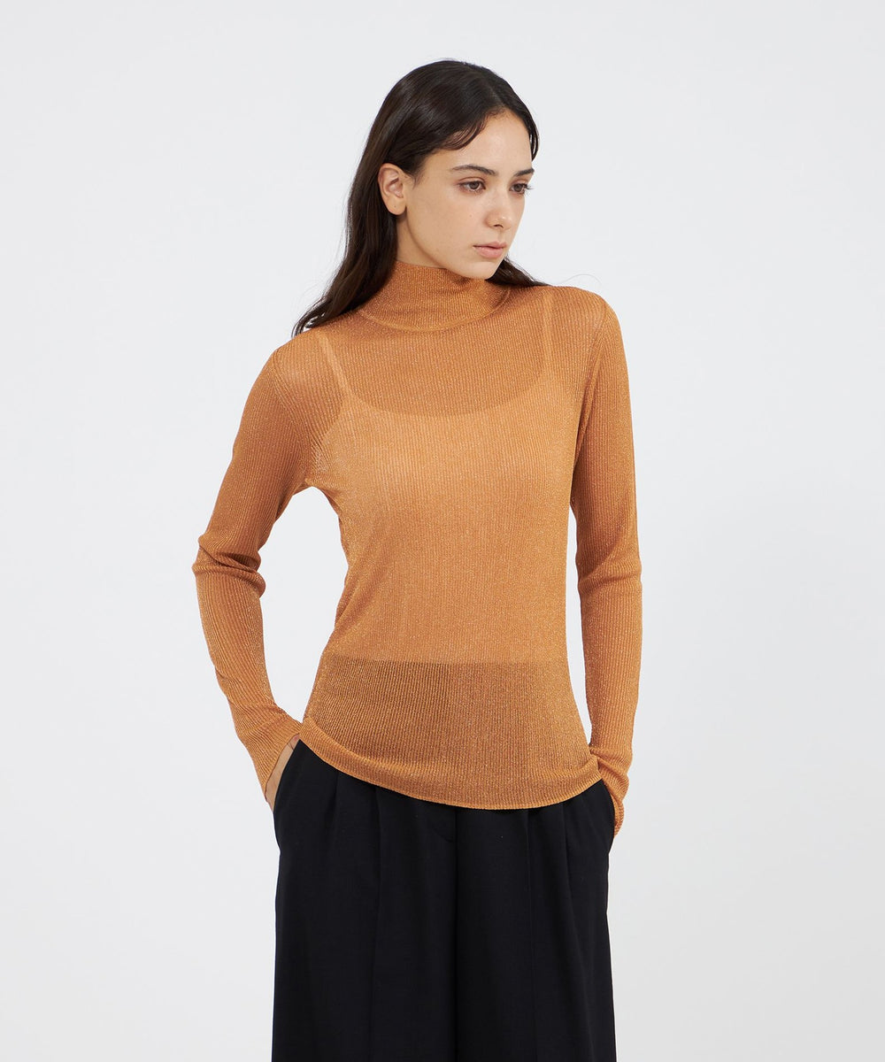 シアーラメ ハイネックニット(トップス)｜EPOCA(エポカ)のファッション