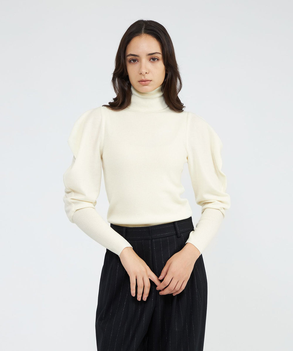 La maglia due】 タートルリブニットプルオーバー(トップス)｜EPOCA