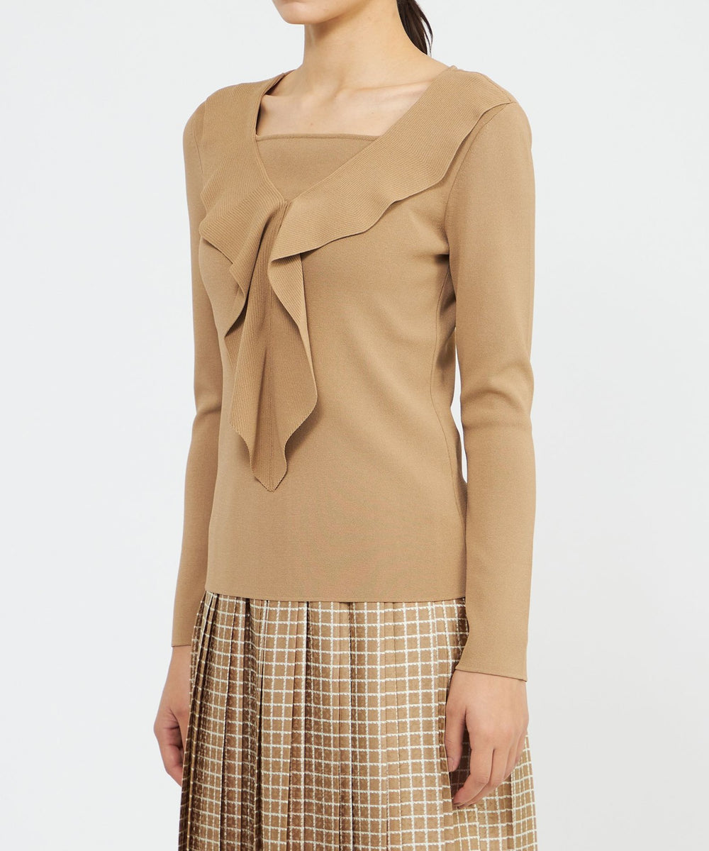 ドレープカラーニット プルオーバー(トップス)｜EPOCA(エポカ)の