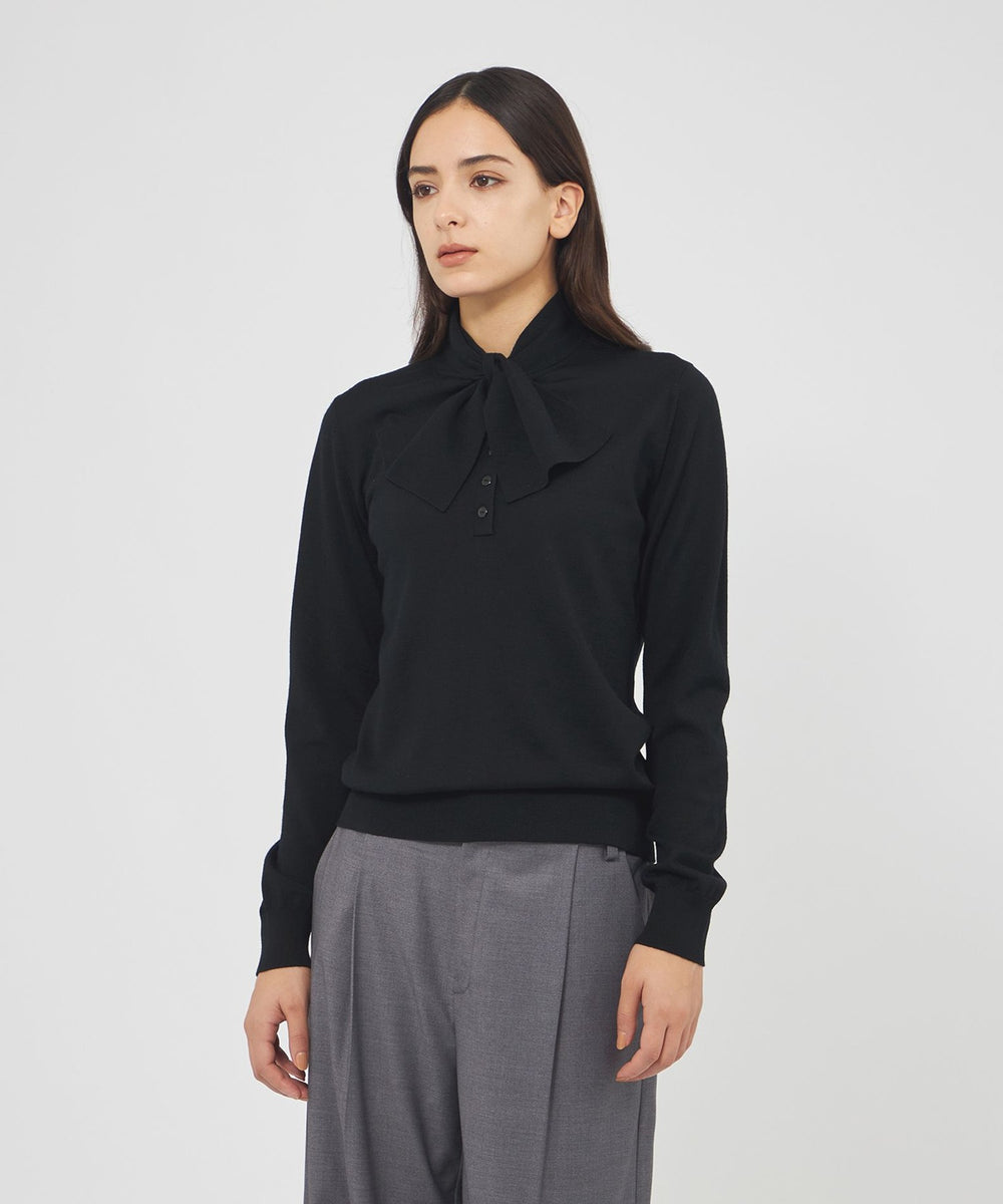 ウォッシャブルウール リボンタイニット(トップス)｜EPOCA(エポカ)の