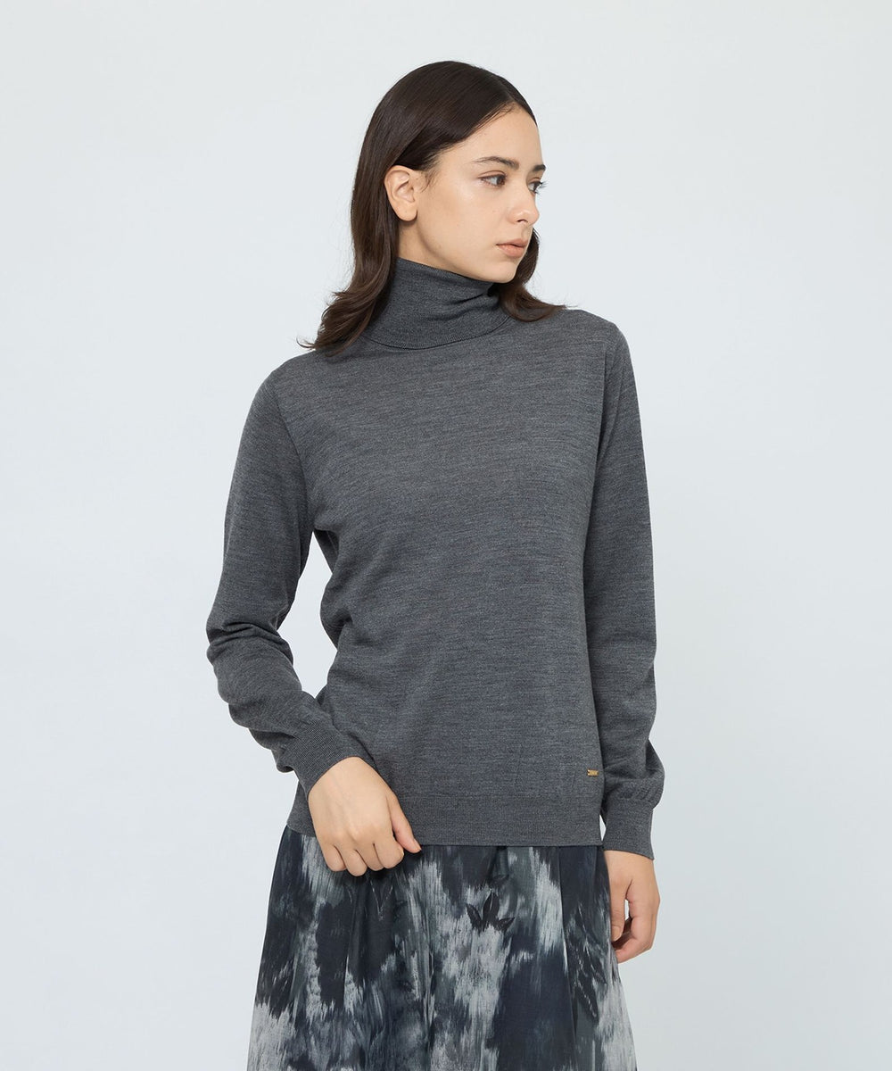 【美品】marka タートルネック　ウォッシャブルウール 24AWブラック BEAUTY＆YOUTH UNITED ARROWS セーター ニット 「WEB限定 WARDROBE