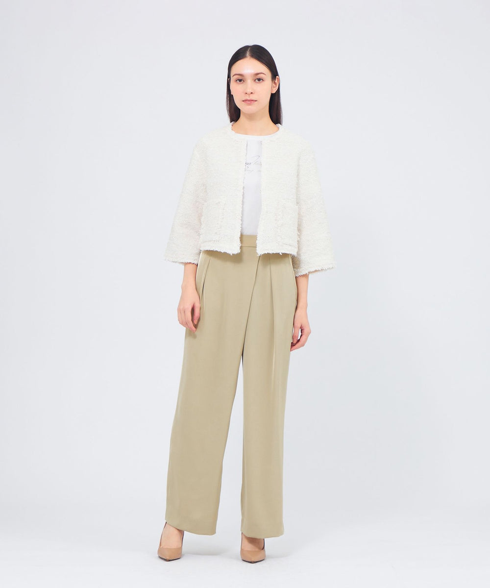 グロッシーツイル タックワイドパンツ(パンツ)｜EPOCA(エポカ)の