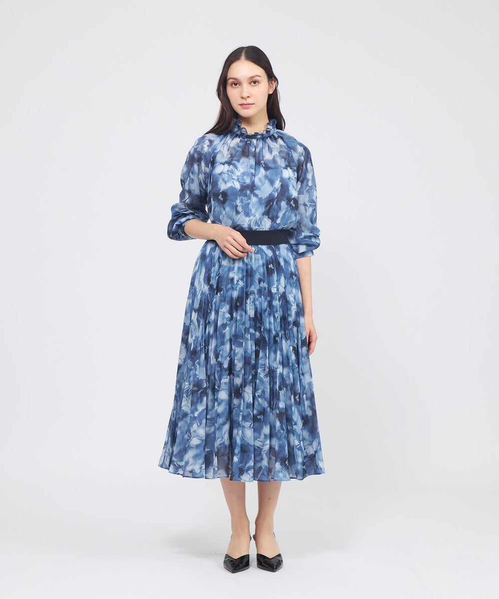 EPOCAグラフィカルプリント ロングプリーツスカート グラフィカルフラワー プリーツスカート(スカート)｜EPOCA(エポカ)の